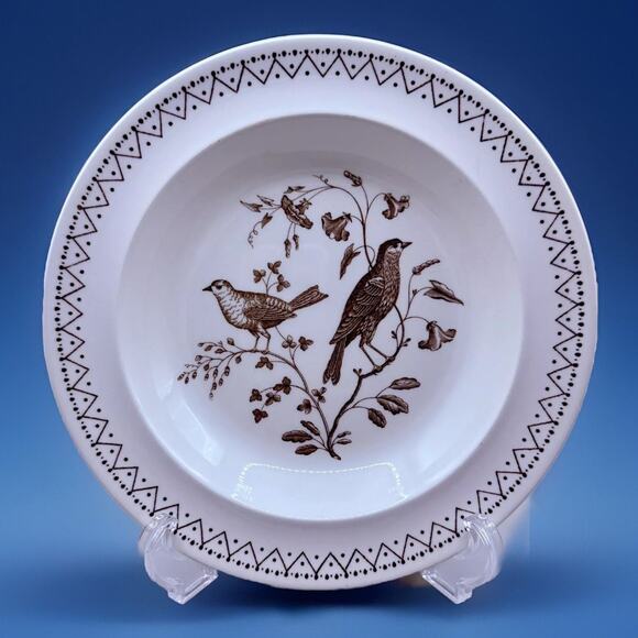 Wedgwood Williamsburg Aviary 8” Salad Plate England Birds Rare VTG - Picture 1 of 5